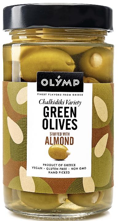 Olymp Zelené olivy s mandľou