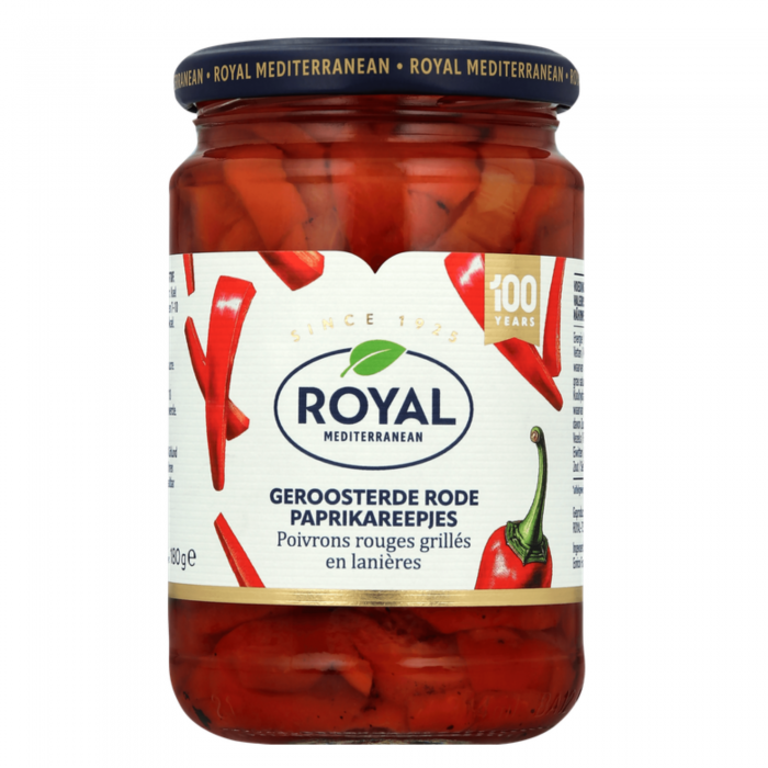 Royal pečená červená paprika prúžky